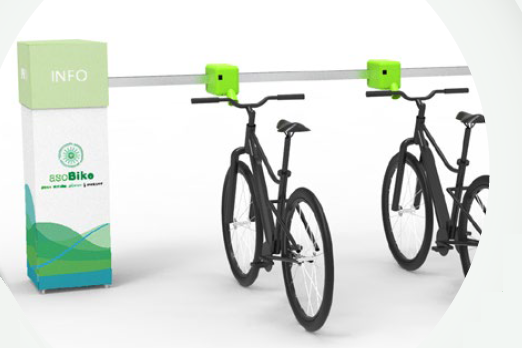 Due biciclette di tipo Bikesharing