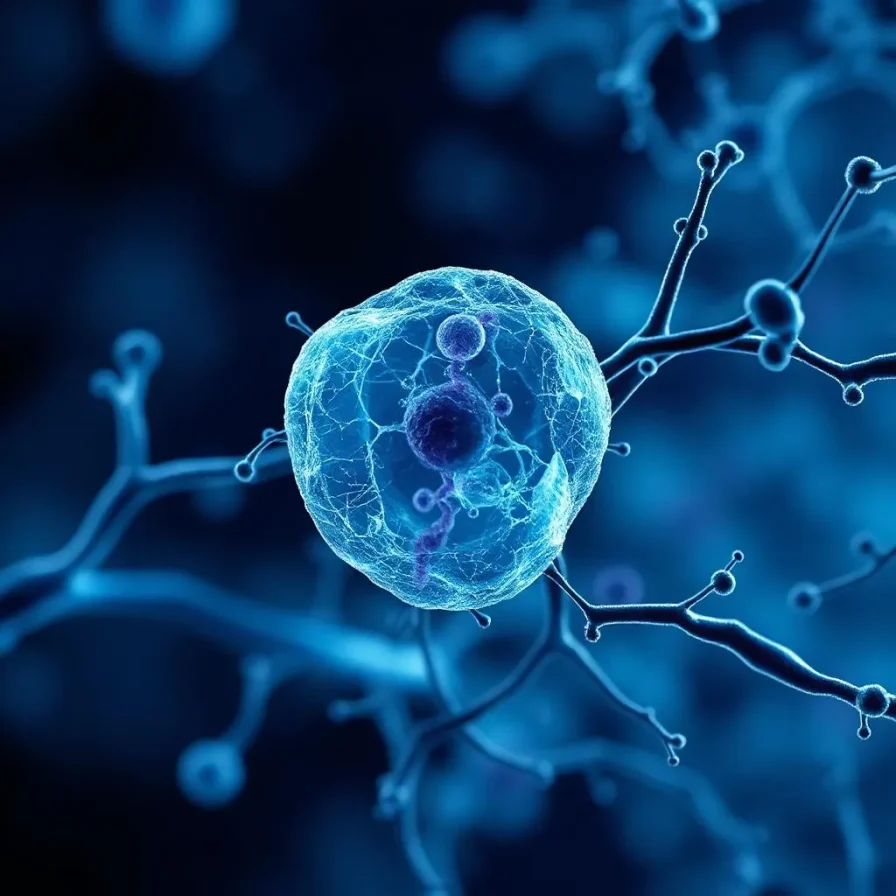 Molecola fittizia al microscopio