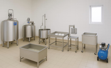 Laboratorio di Lavorazione del Latte - Produzione Mozzarelle