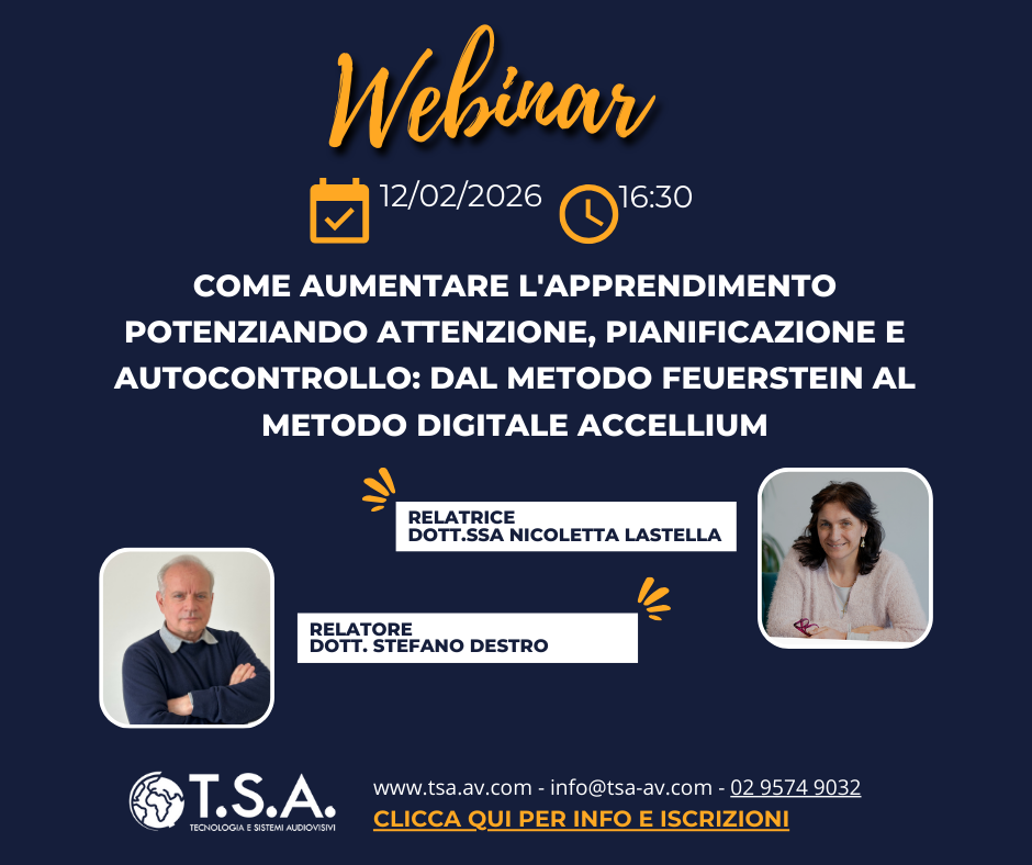 Webinar 12 febbraio - Dal metodo Feuerstein al metodo digitale Accellium